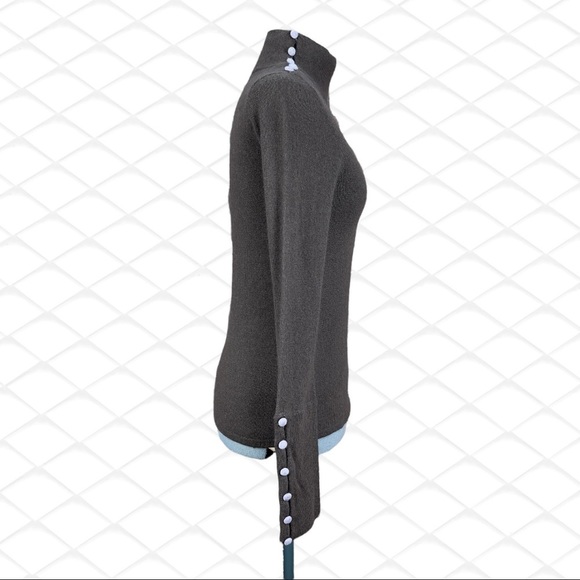 𝅺UO HWR Women’s Wool Angora Cashmere Blend Turtleneck Sweater Size S Brown - Picture 5 of 7